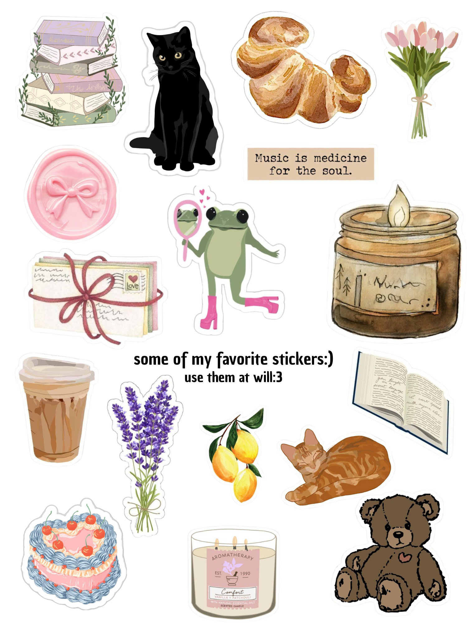 Black Cat Stickers