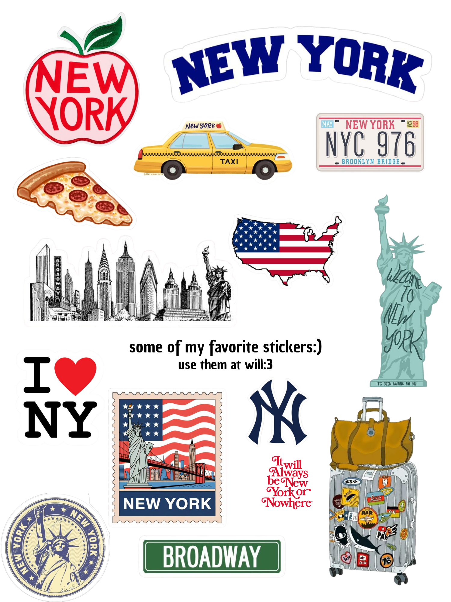 NY CITY Stickers